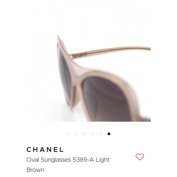CHANEL Sunglasses Oversized Oval Style 5389 Light Brown Fall Sunnies - Picture 5 of 16